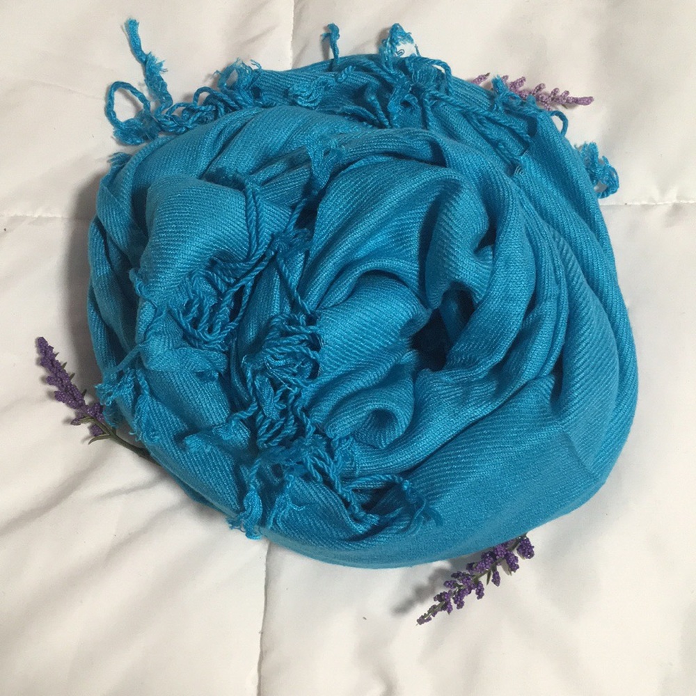 Soft blue scarf!